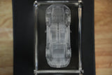 Detail of the 911 GT3 rear wing engraved in crystal