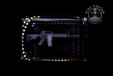 M4 rifle crystal engraving, alternate angle