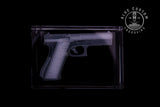 Glock 17 crystal engraving viewed from the side
