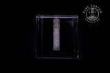 Detail of the Glock 17 slide and frame engraved in crystal