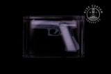 3D Crystal Glock 17 Gen 5 engraved inside a clear crystal block