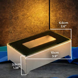 Rectangle LED light base for 3D engraved crystals