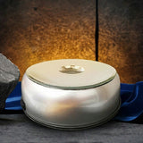 Rotating LED light base for 3D crystal display