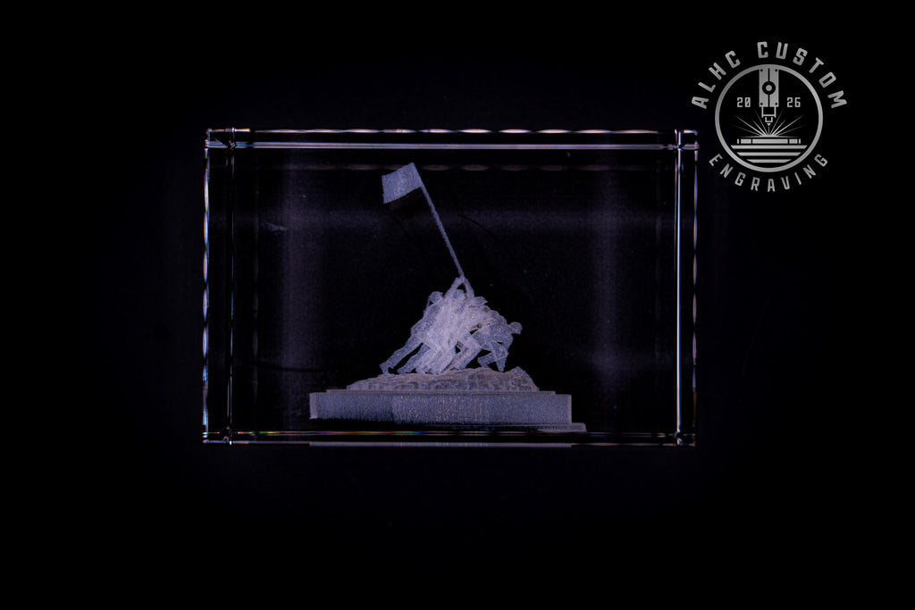 3D Crystal US Marine Corps War Memorial