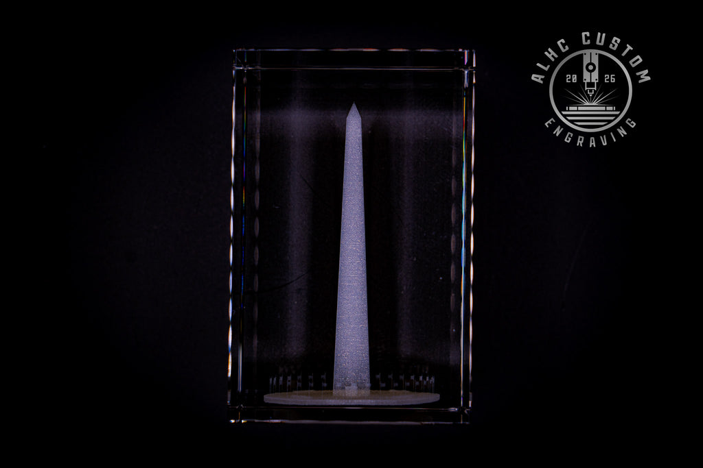 3D Crystal Washington Monument