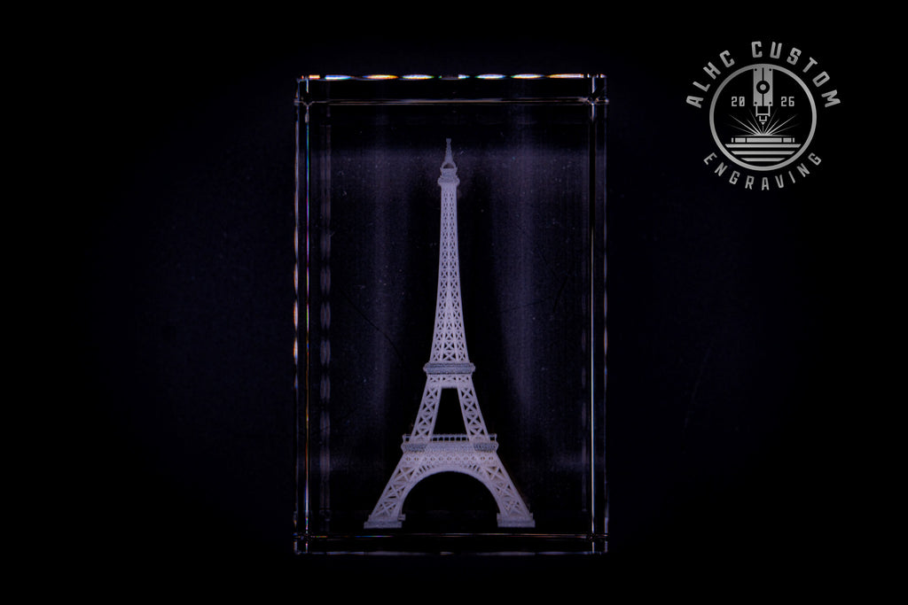 3D Crystal Eiffel Tower
