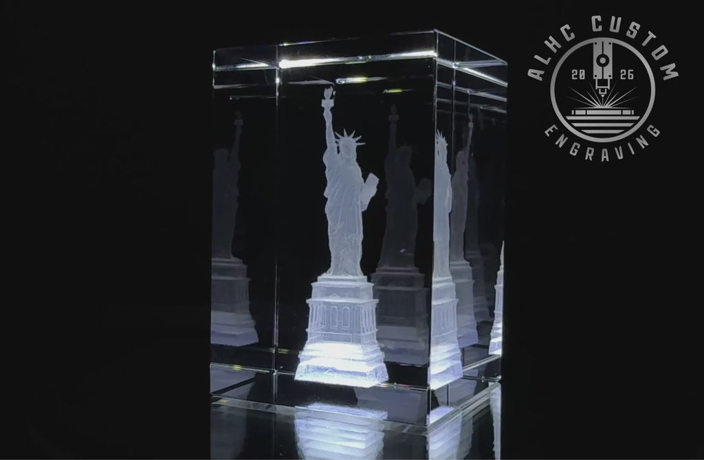 3D Crystal Statue of Liberty