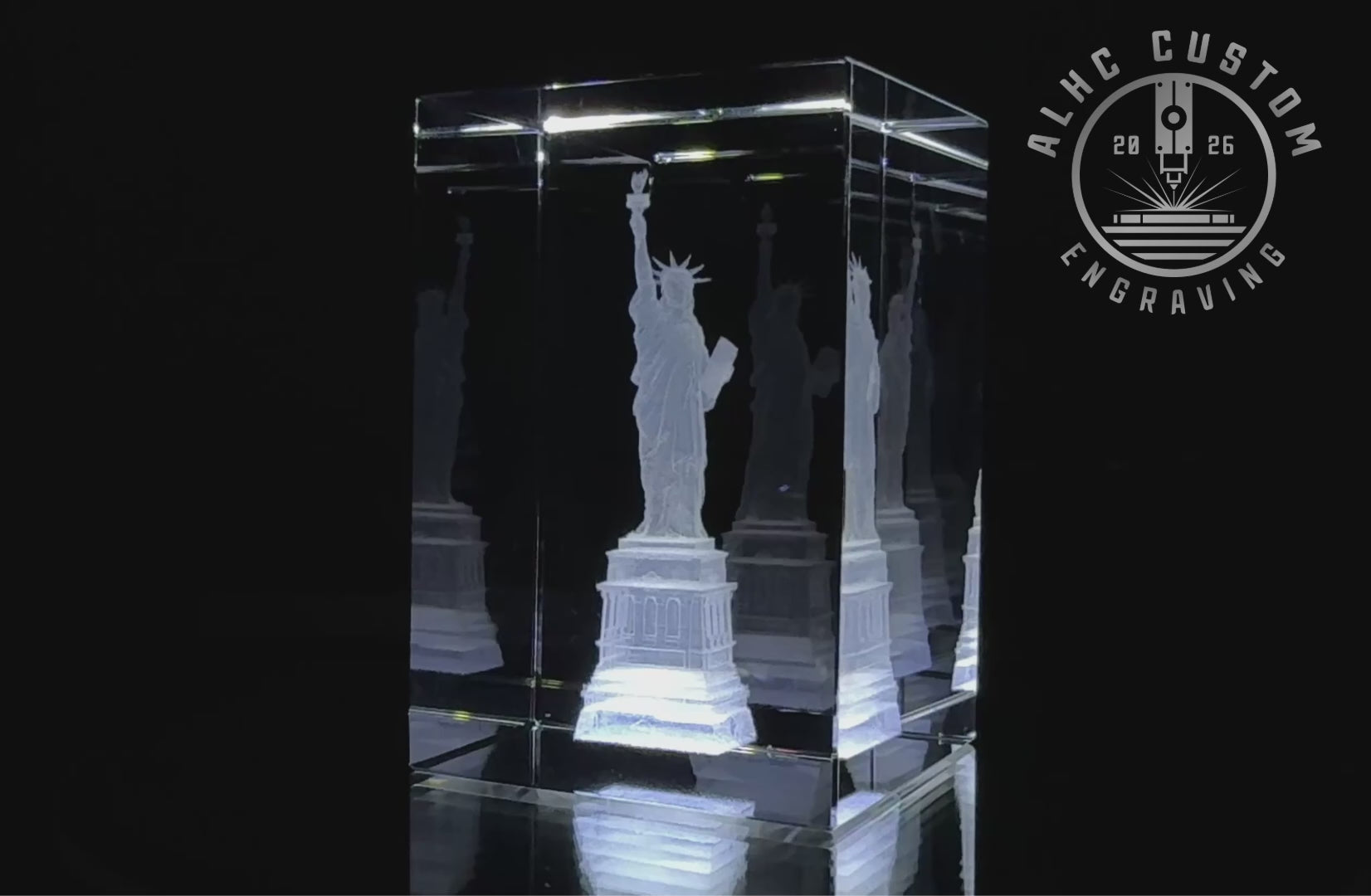 3D Crystal Statue of Liberty