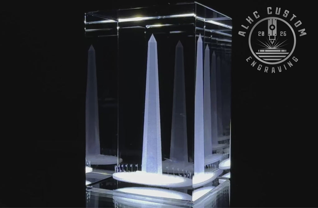 3D Crystal Washington Monument